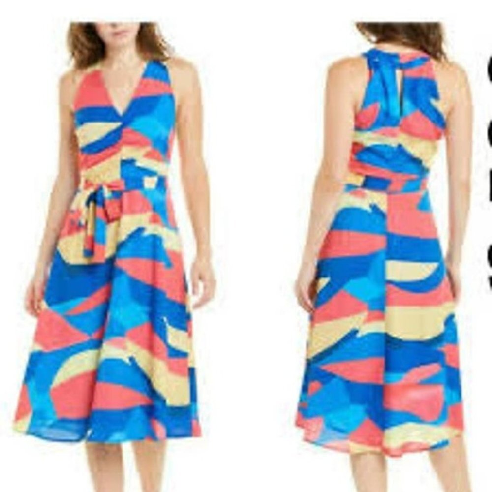 Ecru NWT Women The Johansson A-Line Dress Sleeveless Multicolor